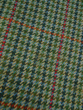26/0976 vintage bespoke tailor green gun check 3-piece tweed suit 47 regular