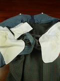 26/0976 vintage bespoke tailor green gun check 3-piece tweed suit 47 regular