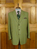 26/0977 immaculate 2013 gieves & hawkes savile row bespoke green wp check tweed jacket & matching waistcoat 47 regular