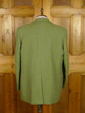 26/0977 immaculate 2013 gieves & hawkes savile row bespoke green wp check tweed jacket & matching waistcoat 47 regular