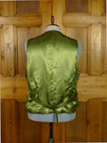 26/0977 immaculate 2013 gieves & hawkes savile row bespoke green wp check tweed jacket & matching waistcoat 47 regular