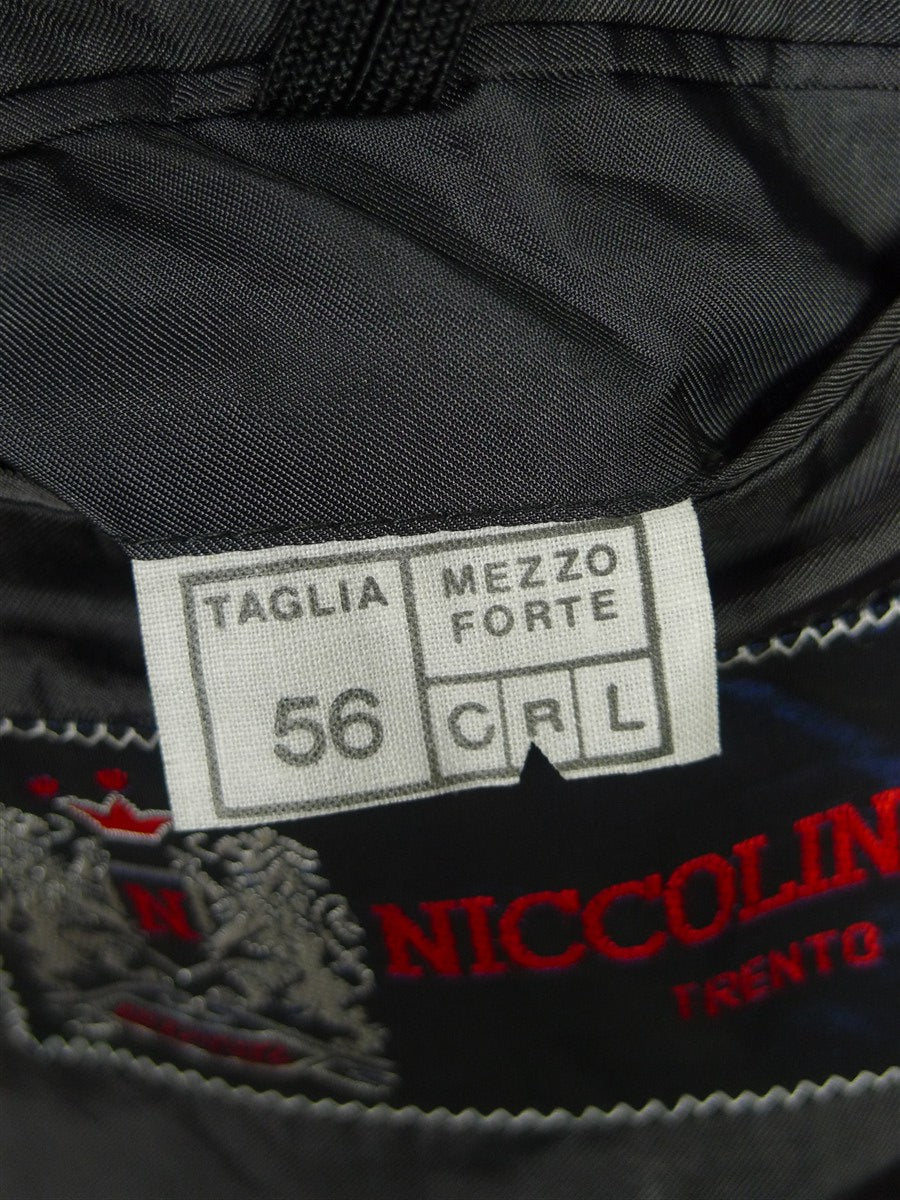 26/1019 near immaculate vintage heavyweight italian grey 100% wool overcoat coat 46