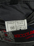 26/1019 near immaculate vintage heavyweight italian grey 100% wool overcoat coat 46