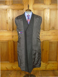 26/1019 near immaculate vintage heavyweight italian grey 100% wool overcoat coat 46