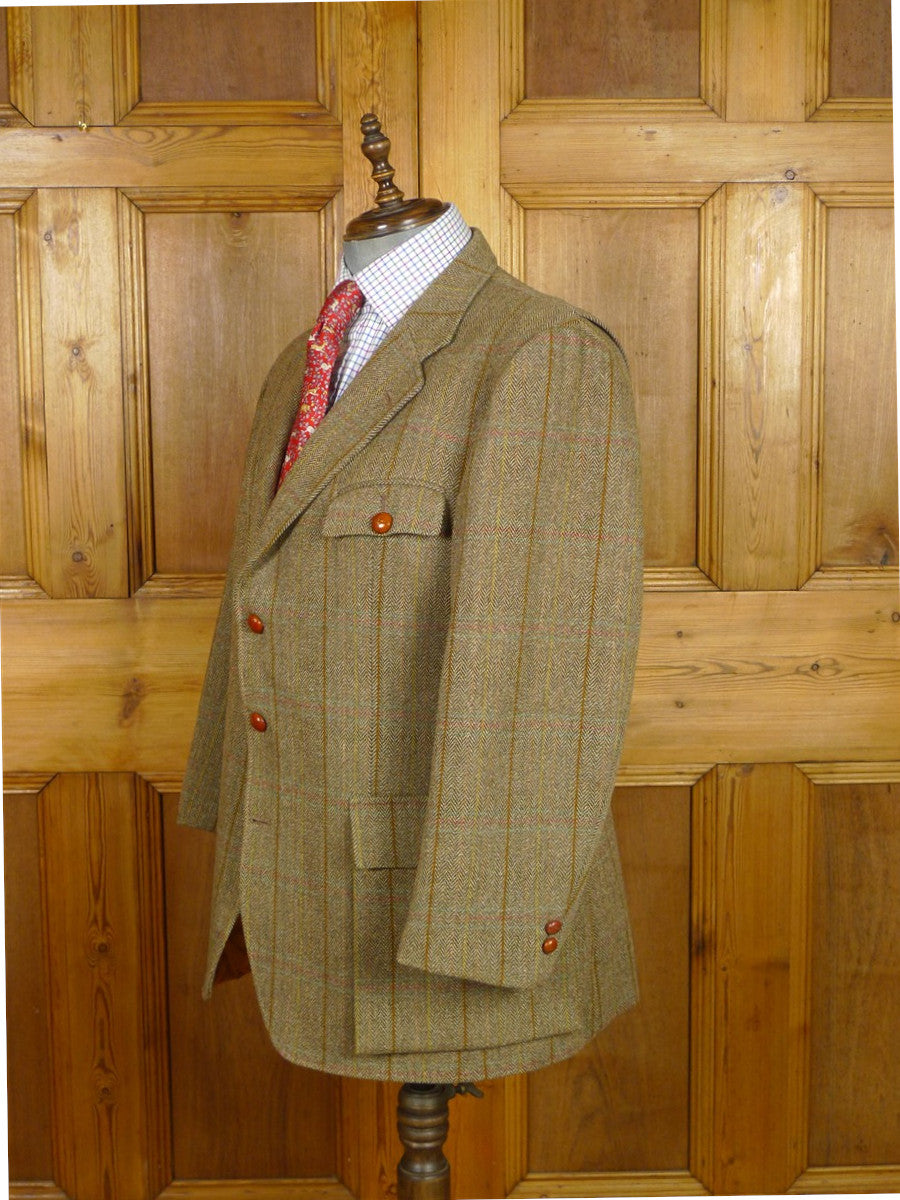 26/0972 vintage bladen gamekeeper norfolk style tweed jacket 43 short to regular