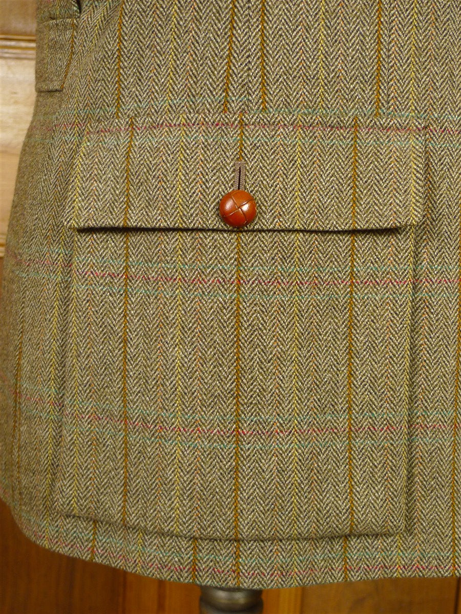 26/0972 vintage bladen gamekeeper norfolk style tweed jacket 43 short to regular