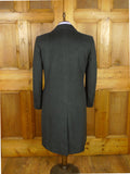 26/1022 immaculate vintage heavyweight grey chesterfield overcoat coat 40
