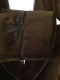 26/1007 immaculate cordings of piccadilly dark brown velvet smoking / dinner jacket 40 short