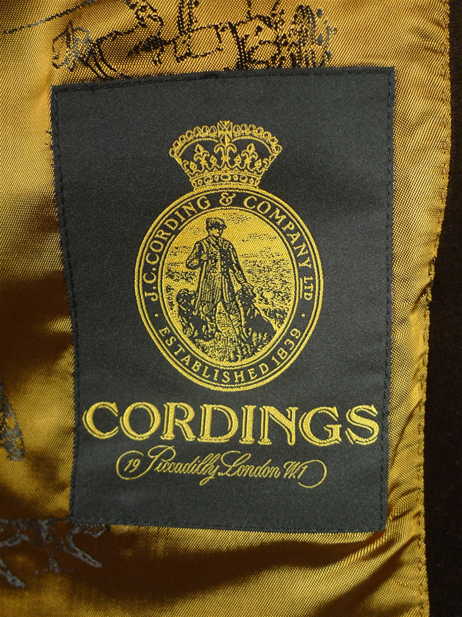26/1007 immaculate cordings of piccadilly dark brown velvet smoking / dinner jacket 40 short