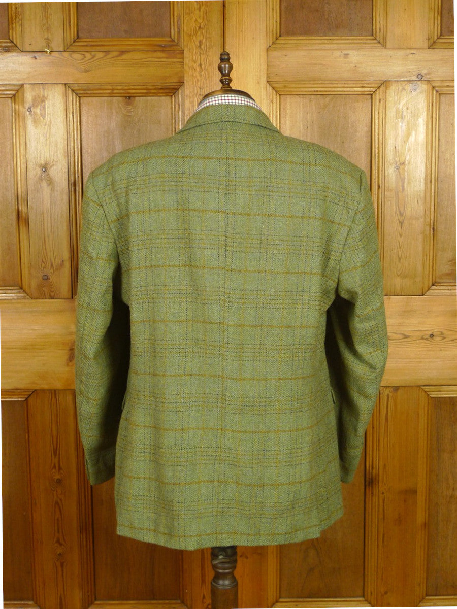 26/1010 p&j haggart of aberfeldy green wp check tweed jacket 48 regular