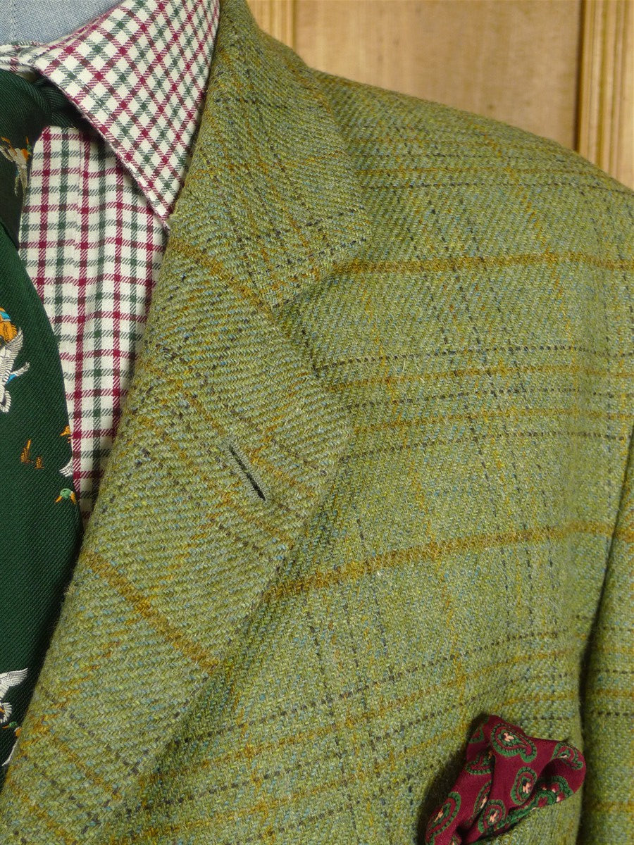 26/1010 p&j haggart of aberfeldy green wp check tweed jacket 48 regular
