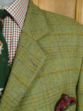 26/1010 p&j haggart of aberfeldy green wp check tweed jacket 48 regular