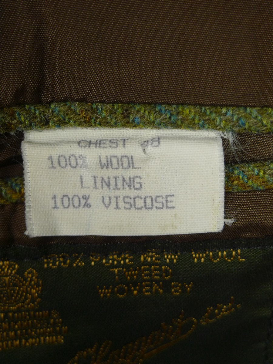 26/1010 p&j haggart of aberfeldy green wp check tweed jacket 48 regular