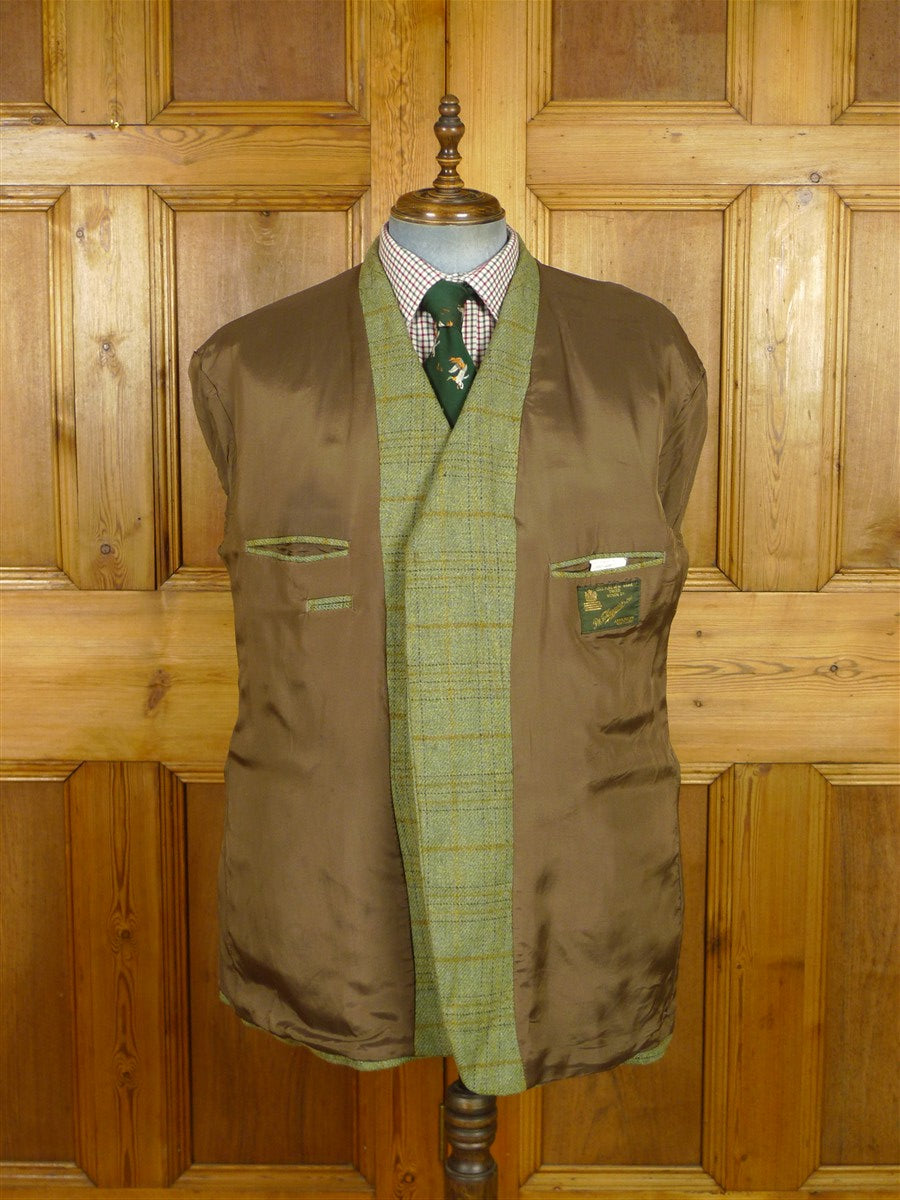 26/1010 p&j haggart of aberfeldy green wp check tweed jacket 48 regular