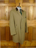 26/1012 vintage john g hardy stone venetian wool covert coat overcoat w/ velvet collar 44