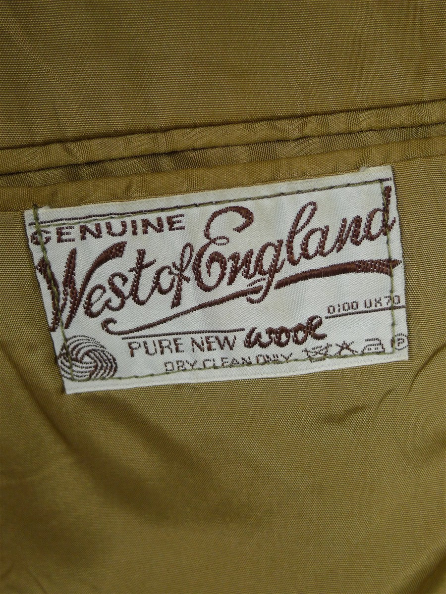 26/1011 vintage brown wp check heavyweight twill riding style jacket 44 long