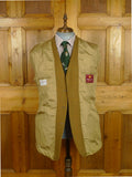 26/1011 vintage brown wp check heavyweight twill riding style jacket 44 long
