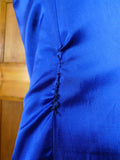 26/1013 gieves & hawkes 2015 savile row bespoke navy blue d/b worsted blazer 46 regular