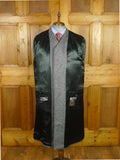 26/1017 immaculate vintage french pure wool grey herringbone tweed ragalan coat overcoat 44-45
