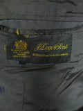 26/1014 vintage 1988 dege & sons savile row bespoke heavyweight grey pin-stripe 3-piece suit 41 regular