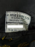 26/1014 vintage 1988 dege & sons savile row bespoke heavyweight grey pin-stripe 3-piece suit 41 regular
