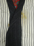26/1014 vintage 1988 dege & sons savile row bespoke heavyweight grey pin-stripe 3-piece suit 41 regular