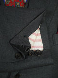 26/1006 immaculate 2000 dege savile row bespoke grey worsted wool 3-piece suit plus spare trouser 40 regular
