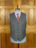 26/1006 immaculate 2000 dege savile row bespoke grey worsted wool 3-piece suit plus spare trouser 40 regular
