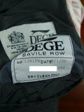 26/1006 immaculate 2000 dege savile row bespoke grey worsted wool 3-piece suit plus spare trouser 40 regular