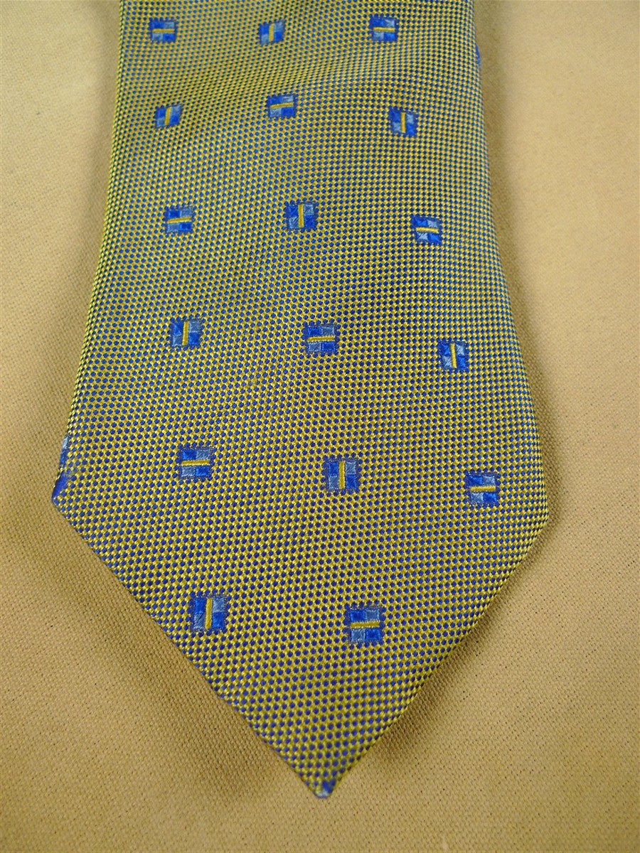 26/1003 new & lingwood gold / blue woven silk tie