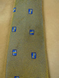 26/1003 new & lingwood gold / blue woven silk tie