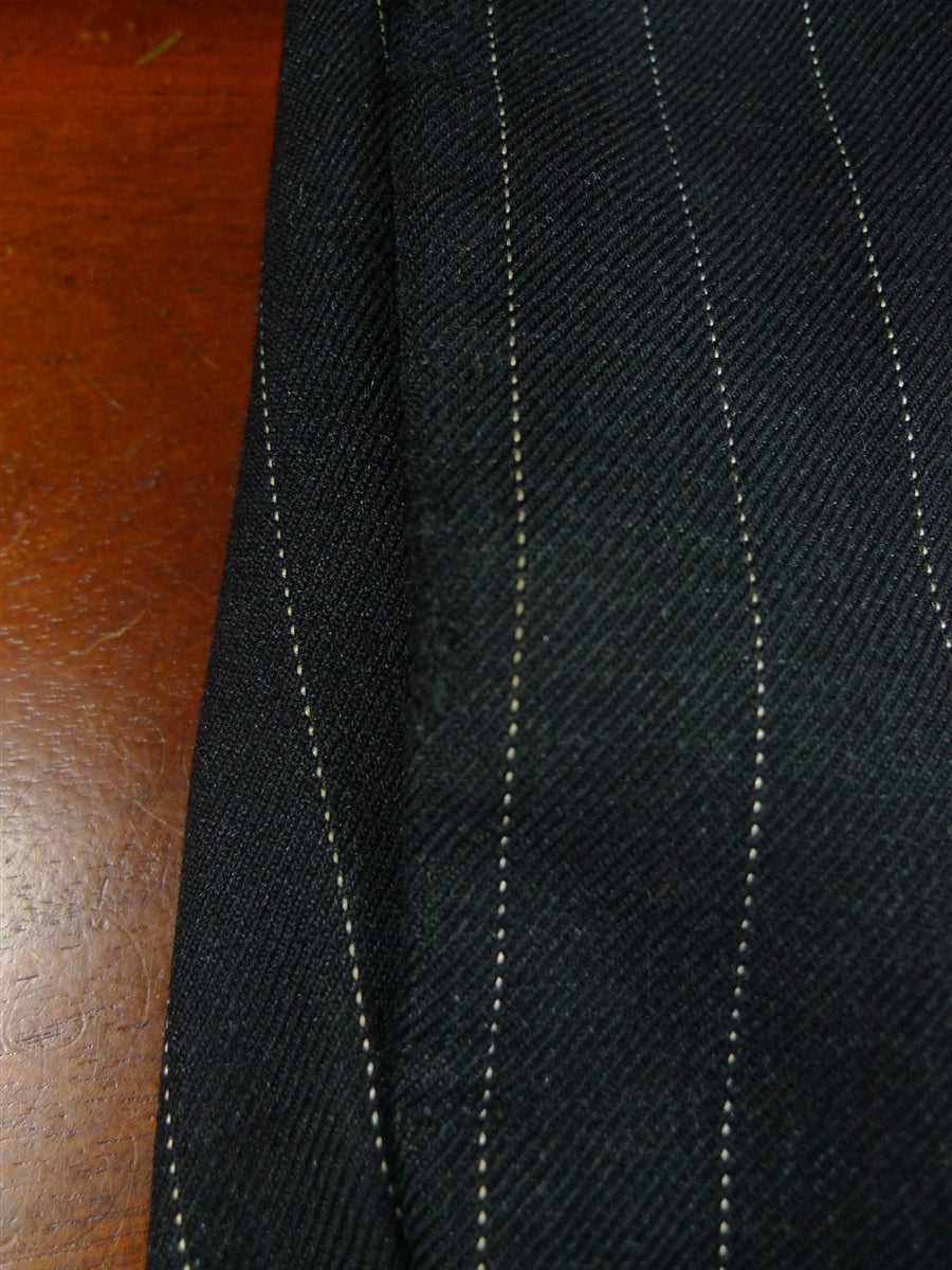 26/1008 vintage 1983 dege & sons savile row bespoke charcoal grey pin-stripe worsted waistcoat & matching trouser 42-43 regular