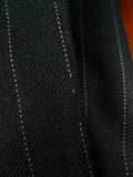 26/1008 vintage 1983 dege & sons savile row bespoke charcoal grey pin-stripe worsted waistcoat & matching trouser 42-43 regular