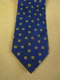 26/1024 coles of jermyn street blue / gold pattern woven silk tie