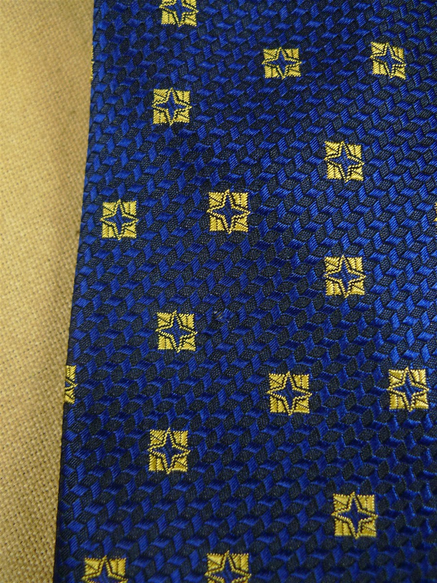 26/1024 coles of jermyn street blue / gold pattern woven silk tie