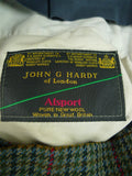 26/1016 vintage john g hardy bespoke green gun check tweed plus 2s 42-46