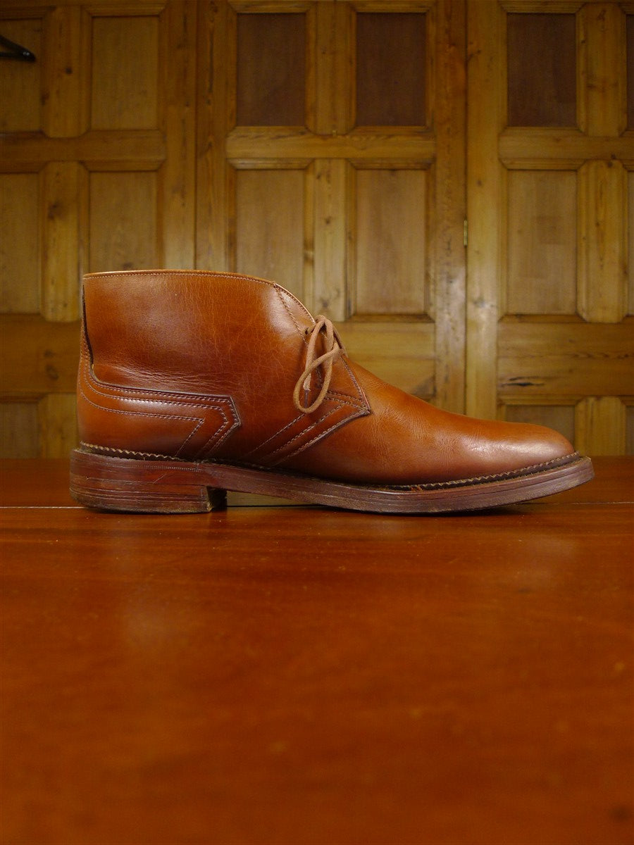 26/1059 vintage foster & son jermyn street cognac brown leather chukka boot uk 8