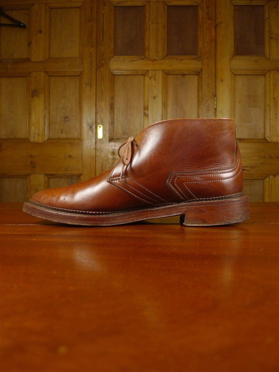 26/1059 vintage foster & son jermyn street cognac brown leather chukka boot uk 8
