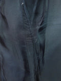 26/1044 vintage british bespoke heavyweight navy blue worsted d/b suit w/ yacht club buttons 46 short to regular