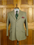 26/1037 vintage heavyweight green keepers tweed hacking jacket 42 short