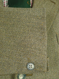 26/1037 vintage heavyweight green keepers tweed hacking jacket 42 short