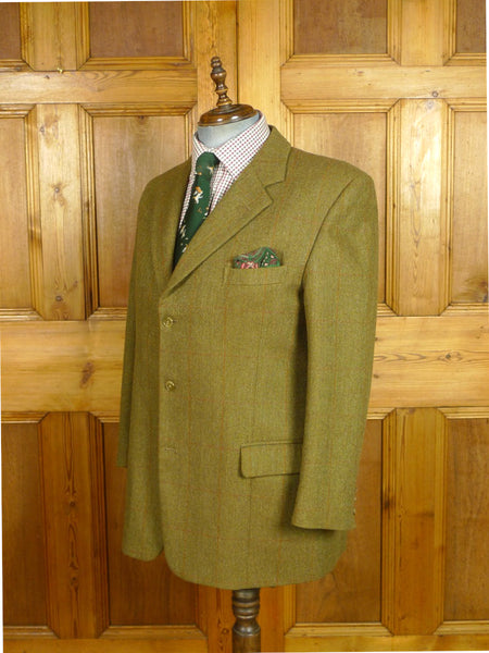26/1038 immaculate vintage welsh & jefferies john g hardy cloth wp check tweed jacket 42 short to regular