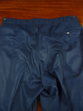 26/1056 huntsman 1995 savile row bespoke dark blue birds-eye weave d/b worsted suit 42 regular