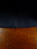 26/1056 huntsman 1995 savile row bespoke dark blue birds-eye weave d/b worsted suit 42 regular