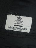 26/1087 dege & skinner 2008 savile row bespoke grey nailhead weave worsted suit 48 regular to long (portly cut)