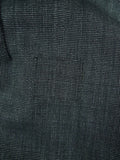 26/1087 dege & skinner 2008 savile row bespoke grey nailhead weave worsted suit 48 regular to long (portly cut)
