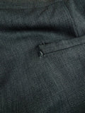 26/1087 dege & skinner 2008 savile row bespoke grey nailhead weave worsted suit 48 regular to long (portly cut)