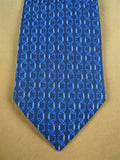26/1071 immaculate hermes blue chain pattern silk tie 655835T