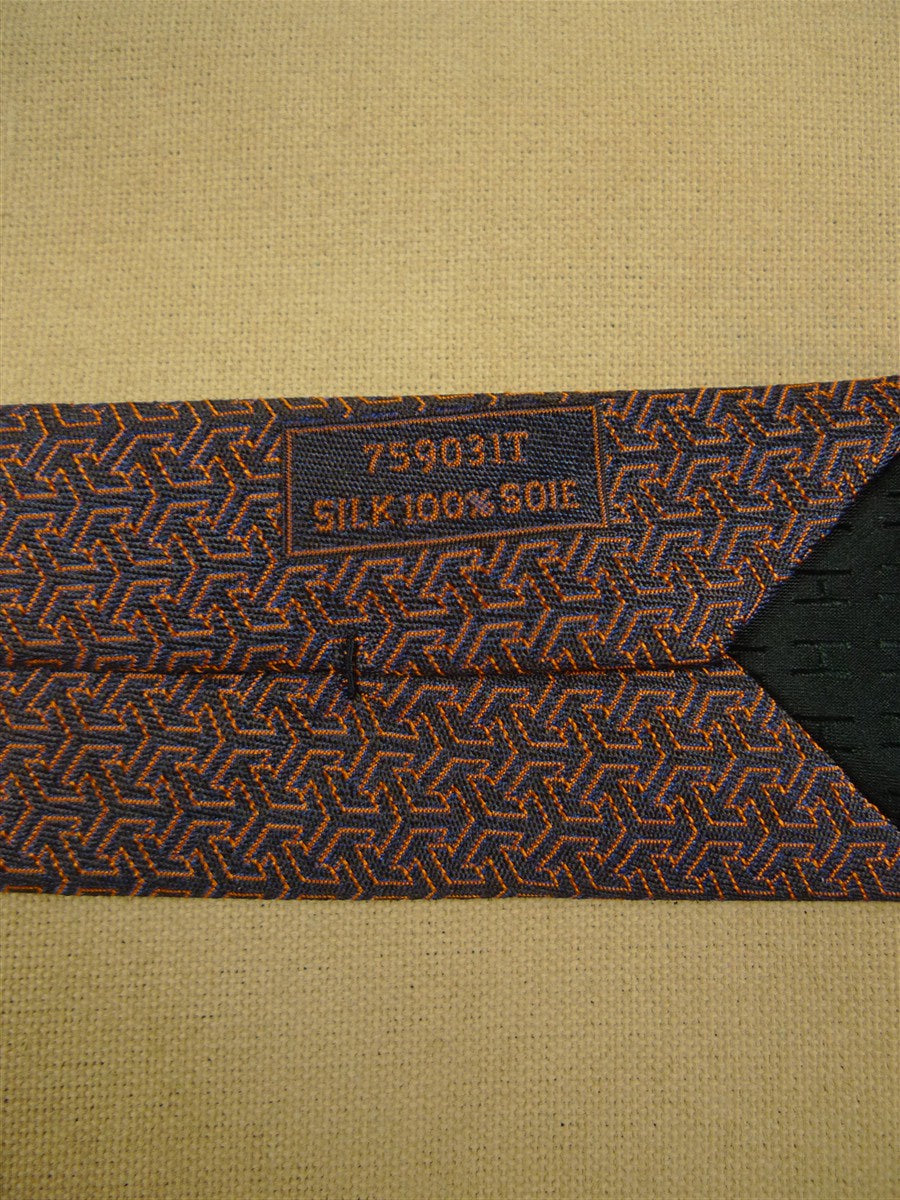 26/1075 immaculate hermes copper pattern silk tie 759031T