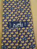 26/1070 hermes blue duck pattern silk tie ma7932